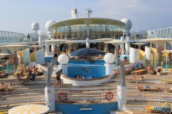 Pooldeck Mittelmeer 13.07.23 - Türkei Griechenland Rhodos Kreta Zypern Israel AIDAdiva Mittelmeer