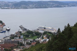 Fløi-Bahn Fløyen Bergen 15.08.10 - Norwegen Fjorde England Frankreich Spanien Portugal Marokko Kanaren AIDAsol Nordeuropa Westeuropa