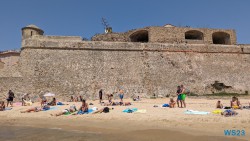 Stadtstrand Saint François Ajaccio 23.07.11 Neue Abenteuer auf eigene Faust im Mittelmeer AIDAstella 009