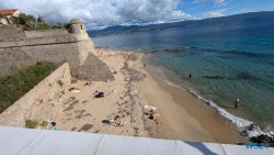 Plage Saint François Ajaccio 24.09.18 Geburtstage und Krimis virtuell und live im Mittelmeer AIDAcosma 005