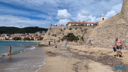 Plage Saint François Ajaccio 24.09.18 Geburtstage und Krimis virtuell und live im Mittelmeer AIDAcosma 011