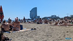 Playa de la Barceloneta Barcelona 24.09.13 Geburtstage und Krimis virtuell und live im Mittelmeer AIDAcosma 001