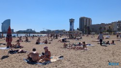 Playa de la Barceloneta Barcelona 24.09.13 Geburtstage und Krimis virtuell und live im Mittelmeer AIDAcosma 003