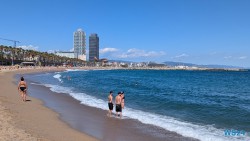 Playa de la Barceloneta Barcelona 24.09.13 Geburtstage und Krimis virtuell und live im Mittelmeer AIDAcosma 005
