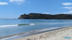 Spiaggia del Poetto Cagliari 23.05.03 Von Arabien durch den Suezkanal zu Mittelmeerinseln AIDAcosma 003