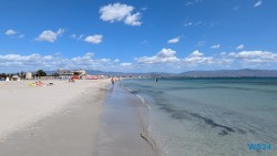 Poetto Strand Cagliari 24.09.09 Geburtstage und Krimis virtuell und live im Mittelmeer AIDAcosma 005