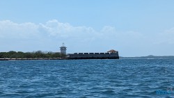 Fuerte de San Fernando de Bocachica Isla de Tierra Bomba Cartagena 24.02.22 Traumhafte Strände und Wale in Mittelamerika und Karibik AIDAluna 017