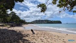 Vigie Beach Castries 24.11.30 Zu Fuß mit Taxi Fähre Boot Bus zu karibischen Stränden AIDAperla 006
