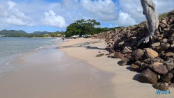 Vigie Beach Castries 24.11.30 Zu Fuß mit Taxi Fähre Boot Bus zu karibischen Stränden AIDAperla 018