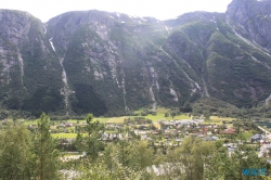 Den Eio entlang zum Eidfjordvatnet Eidfjord 15.08.15 - Norwegen Fjorde England Frankreich Spanien Portugal Marokko Kanaren AIDAsol Nordeuropa Westeuropa