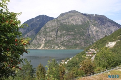 Den Eio entlang zum Eidfjordvatnet Eidfjord 15.08.15 - Norwegen Fjorde England Frankreich Spanien Portugal Marokko Kanaren AIDAsol Nordeuropa Westeuropa