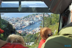 Fløi-Bahn Fløyen Bergen 15.08.10 - Norwegen Fjorde England Frankreich Spanien Portugal Marokko Kanaren AIDAsol Nordeuropa Westeuropa