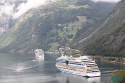 Geiranger 19.08.07 - Fjorde Berge Wasserfälle - Fantastische Natur in Norwegen AIDAbella