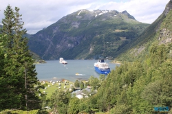 Geiranger Geirangerfjord 15.08.11 - Norwegen Fjorde England Frankreich Spanien Portugal Marokko Kanaren AIDAsol Nordeuropa Westeuropa