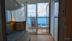 Junior Suite Karibik 24.11.22 Zu Fuß mit Taxi Fähre Boot Bus zu karibischen Stränden AIDAperla 004