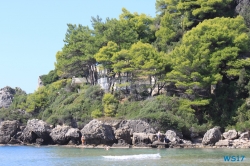 Glifada Strand Korfu 17.10.04 - Historische Städte an der Adria Italien, Korfu, Kroatien AIDAblu