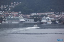 Azura AIDAdiva Bergen 19.08.08 - Fjorde Berge Wasserfälle - Fantastische Natur in Norwegen AIDAbella