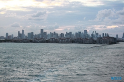 Miami 18.10.07 - Big Apple, weißer Strand am türkisen Meer, riesiger Sumpf AIDAluna