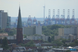 Blick aus dem Hotel Mövenpick Hamburg