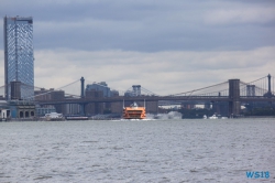 Brooklyn Bridge New York 18.10.13 - Big Apple, weißer Strand am türkisen Meer, riesiger Sumpf AIDAluna