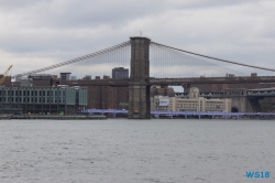 Brooklyn Bridge New York 18.10.13 - Big Apple, weißer Strand am türkisen Meer, riesiger Sumpf AIDAluna