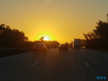 Sonnenaufgang auf der A2 18.09.29 - Big Apple, weißer Strand am türkisen Meer, riesiger Sumpf AIDAluna - Foto Susanne