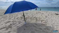 Eagle Beach Oranjestad 24.11.23 Zu Fuß mit Taxi Fähre Boot Bus zu karibischen Stränden AIDAperla 002
