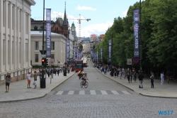 Karl Johans gate Oslo 17.06.24 - Kurztour von Kiel nach Oslo AIDAbella