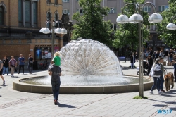 Karl Johans gate Oslo 17.06.24 - Kurztour von Kiel nach Oslo AIDAbella