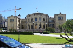 Parlaments-Gebäude Stortinget Oslo 17.06.24 - Kurztour von Kiel nach Oslo AIDAbella