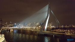 Erasmusbrücke Rotterdam 18.03.22 - Zu spät zu den Metropolen AIDAperla