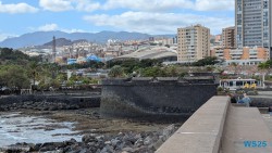Castillo de San Juan Bautista Santa Cruz De Tenerife 25.02.05 Nach 10 Jahren wieder Kanaren um dem Winter zu entfliehen AIDAcosma 020