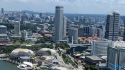 Marina Bay Sands Singapur 25.05.06 Begeistert zum ersten Mal in Südostasien AIDAstella 056