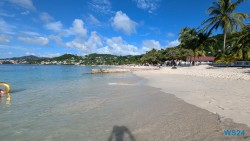 Grand Anse Beach St. George's 24.11.27 Zu Fuß mit Taxi Fähre Boot Bus zu karibischen Stränden AIDAperla 005