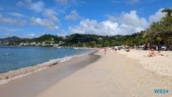 Grand Anse Beach St. George's 24.11.27 Zu Fuß mit Taxi Fähre Boot Bus zu karibischen Stränden AIDAperla 006