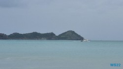 Fort James Beach St. Johns 22.11.08 Wundervolle Straende tuerkises Meer und Regenzeit in der Karibik AIDAperla 015