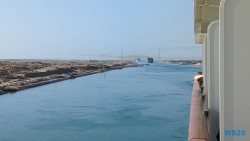 Suezkanal 23.04.26 Von Arabien durch den Suezkanal zu Mittelmeerinseln AIDAcosma 004