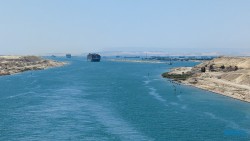 Suezkanal 23.04.26 Von Arabien durch den Suezkanal zu Mittelmeerinseln AIDAcosma 035