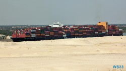 Suezkanal 23.04.26 Von Arabien durch den Suezkanal zu Mittelmeerinseln AIDAcosma 051