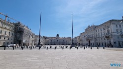 Piazza Unità d'Italia Triest 22.04.12 - Tolle neue Ziele im Mittelmeer während Corona AIDAblu
