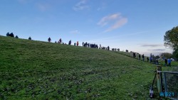 Überführung der AIDAcosma über die Ems Jann-Berghaus-Brücke Leer 21.10.23