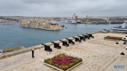 Saluting Battery Valletta 22.04.06 - Tolle neue Ziele im Mittelmeer während Corona AIDAblu