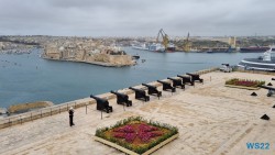 Saluting Battery Valletta 22.04.06 - Tolle neue Ziele im Mittelmeer während Corona AIDAblu