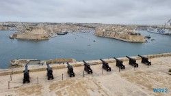 Saluting Battery Valletta 22.04.06 - Tolle neue Ziele im Mittelmeer während Corona AIDAblu