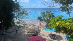 Playa Grandi Willemstad 24.11.24 Zu Fuß mit Taxi Fähre Boot Bus zu karibischen Stränden AIDAperla 004