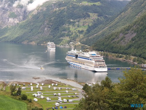 Geiranger 19.08.07 - Fjorde Berge Wasserfälle - Fantastische Natur in Norwegen AIDAbella
