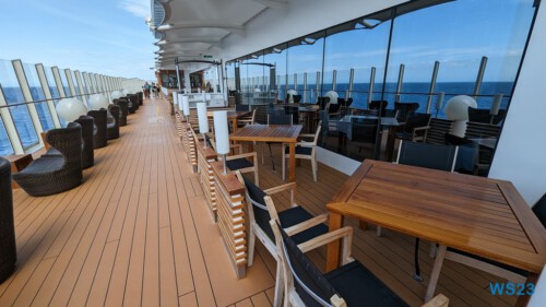 23.04.23 Deck 8 Churrascaria Steakhouse Aussenbereich Von Arabien durch den Suezkanal zu Mittelmeerinseln AIDAcosma 024 23.04.23 Deck 8 Churrascaria Steakhouse Aussenbereich Von Arabien durch den Suezkanal zu Mittelmeerinseln AIDAcosma 024
