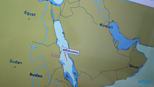 Rotes Meer 23.04.24 Von Arabien durch den Suezkanal zu Mittelmeerinseln AIDAcosma 003