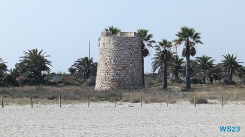 Torre di Mezza spiaggia Spiaggia del Poetto Cagliari 23.07.17 Neue Abenteuer auf eigene Faust im Mittelmeer AIDAstella 021 Torre di Mezza spiaggia Spiaggia del Poetto Cagliari 23.07.17 Neue Abenteuer auf eigene Faust im Mittelmeer AIDAstella 021