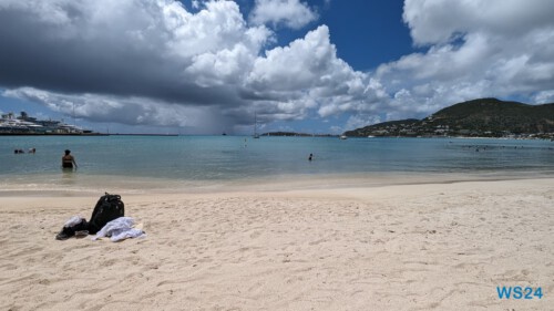 Great Bay Beach Philipsburg 24.02.28 Traumhafte Strände und Wale in Mittelamerika und Karibik AIDAluna 004